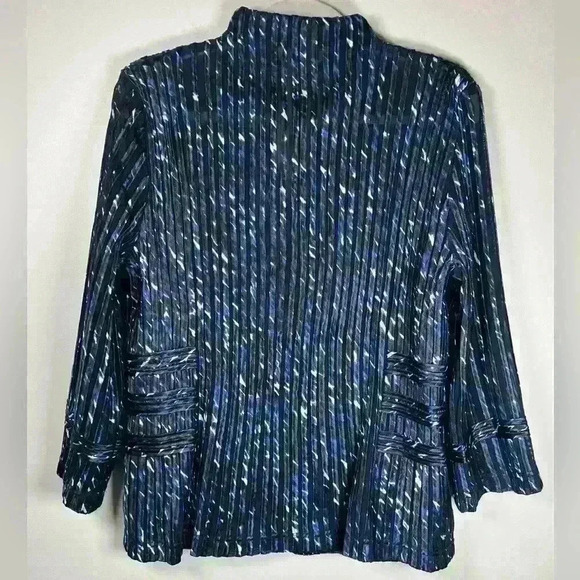 NWT Chico’s Travelers Collection Julianne Jacket India Ink Size 1 (Medium/8) - Picture 7 of 13